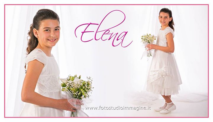 ELENA …,pronta per la sua Prima Comunione.